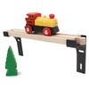 Locorico - 4 Wooden Train Wall Brackets