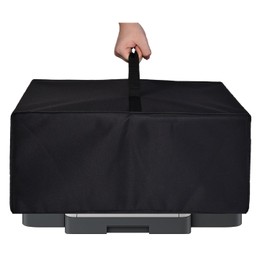 Heavy Duty Fabric Water-proof UV-Resistant Dust Cover for HP OfficeJet 8015e Wireless Color All-in-One Printer/Pro 8135e/Pro 9125e/Pro 8139e/HP ENVY Inspire 7958e Printer (Black)