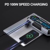 Car Jump Starter, 4000A Peak 24000mAh, 100W PD Fast Charging,