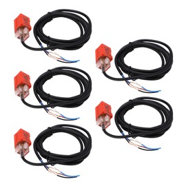 5Pcs Proximity Switch NPN Normally Open 100Hz Response Frequency IP65 Proximity Sensor DC10‑30V 200mA