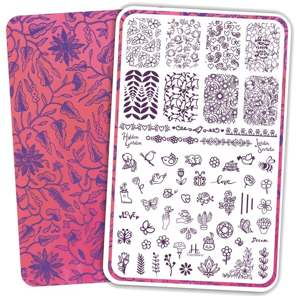 H la Cosedora Nail Stamping Plate - Large Single Template