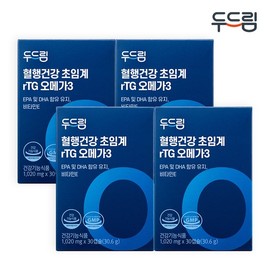 Dodream Doodrim Supercritical RTG Omega-3 30 Capsules x 4 Boxes (4-Month Supply) / 두드림 초임계 알티지 오메가3 30캡슐 X 4박스(4개월분)