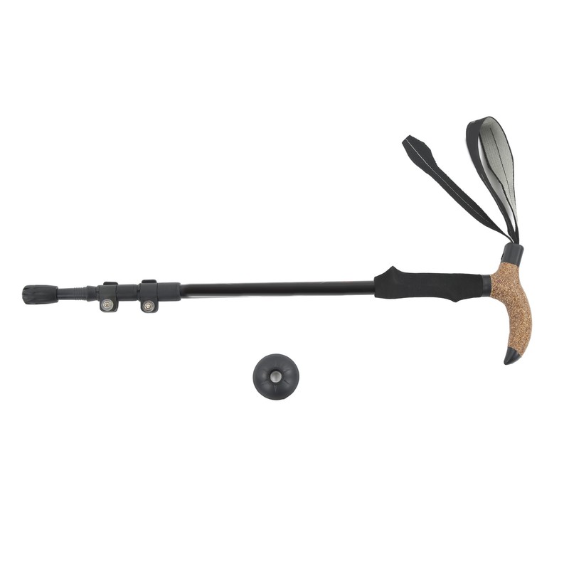 Hiker Hiking Pole Adjustable Telescopic Outdoor Walking Stick Elderly Non