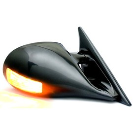 IPCW CML-90AD Black M3 Style Manual Side Mirror with LED Turn Signal - Pair