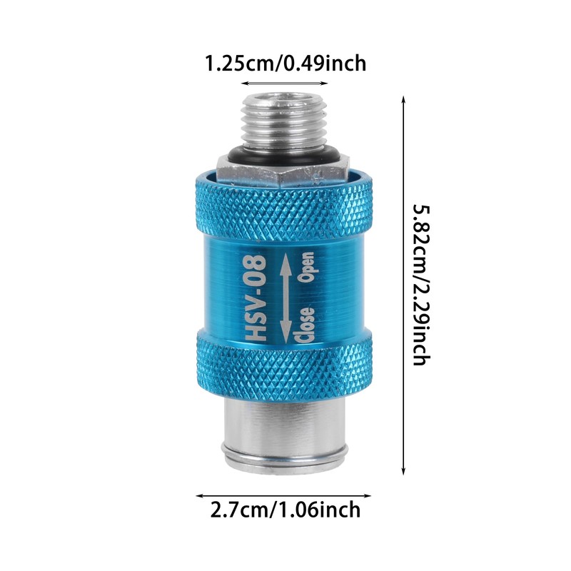 Bstinay HSV-08 1/4" Thread Aluminum Flow Control Hand Manual Slide