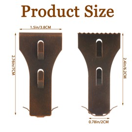 QTLCOHD 36 Pcs Brick Clips, Brick Hooks for Hanging No Drill, Brick Hangers Fit Stabdrad Brick 2-1/2 to 2-3/4 Inch Wall, Heavy Duty Brick Wall Clips for Wall Picture Hanging Indoor Outdoor