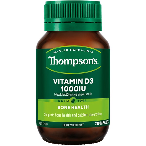 Thompson's Vitamin D3 1000IU Capsules 240