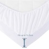 Bedecor Waterproof Mattress Protector 100 x 200 cm, Cotton, Hygienic