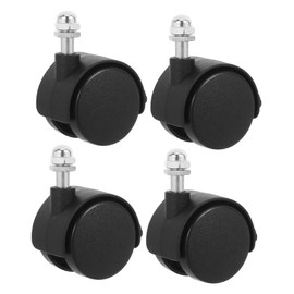 STOBAZA 4Pcs Caster Wheel with Brake Replacement Wheels for Electric Oil Filled Heaters Bath Seat Trolley Accessories Easy to Install Compatible with Various Furniture