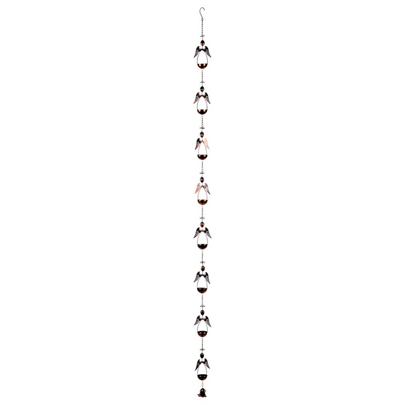 Zaer Ltd. Ornate Hanging Rain Chains (Bronze Finish, Honeycomb)
