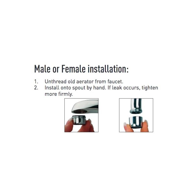 Neoperl Full Flow Aerator Standard & Junior Faucet Size Aerated