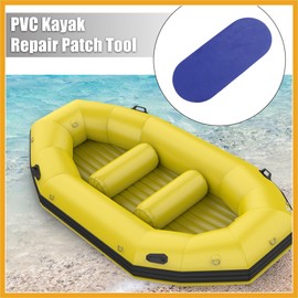Partuto 3pcs PVC Repair Patches with Glue Professional Inflatable Boat Kayak Repair Kit Inflatable Boats Rubber Boats Canoe Blue Replacement