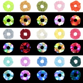 15PCS LED Hair Scrunchies, Led Light Hair Bands for Women with Luxury Jewelry Bag, Light Up Hair Scrunchy for Girls, Luminous Colorful Chiffon Glow Hair Tie Multi Light Modes, Fun Gift Party Favors