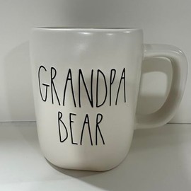Rae Dunn GRANDPA BEAR Mug - Ceramic - 16 oz - Dishwasher and Microwave safe