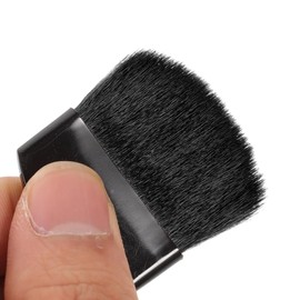 1 mini pastel powder blusher brush, soft small makeup brush, portable soft hair beauty tool, facial makeup brush, face brushing, makeup film paint makeup tool (black)