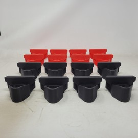 Fits Milwaukee Packout Organizer Locking Single M12 Battery Holder Red Black 8 of Each Organizer