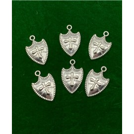 Fashion Jewelry CROSS SHIELD CELTIC VIKING CRUSADE CHRISTIAN Pendant On 925 Silver 24" Necklace