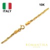 Cadena Singapur Oro 10k 50cm 2mm .8gr Italiano Color Dorado