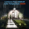 Simple Deluxe 2 Pack 100W Flood Lights Outdoor, 10000LM Daylight