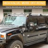 car-attention Side A-Pillar Hood Ditch Light Bar Mount Brackets For