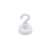 FIRST4MAGNETS White Painted Neodymium Hook Magnet with M4 Hook for
