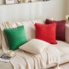 MIULEE Christmas Boho Decorative Throw Pillow Covers with Pom-poms, Soft
