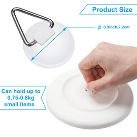 Patelai 40 Pieces Invisible Plate Hangers Wall Adhesive Picture Hangers Vertical Plate Holders for Hanging Decorative Plates Wall Hooks Display Art Photo Frames Paintings