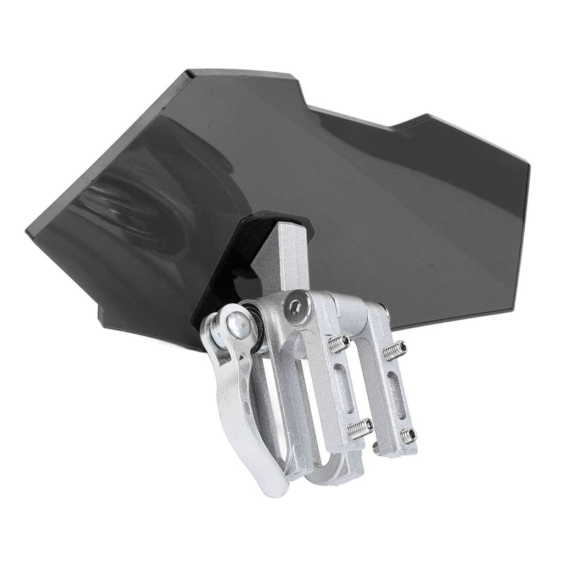 Motorcycle Windshield Acrylic Heightened Adjustable Clip On Wind Deflector Windscreen