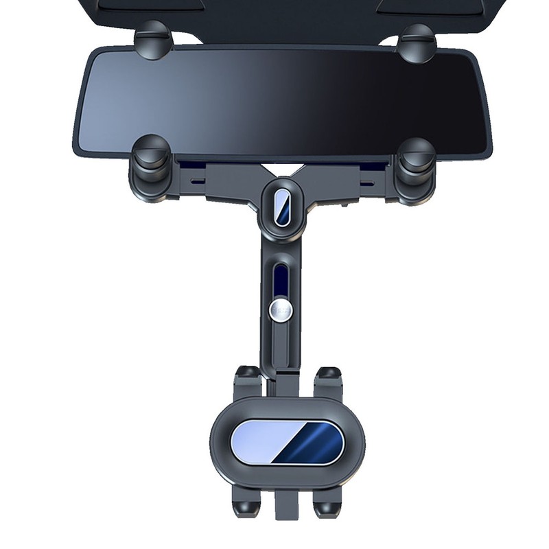 Rearview Mirror Car Phone Holder 360° Rotatable and Retractable Adjustable