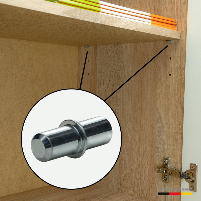 40 x Shelf Support Diameter 5 mm Made in Germany