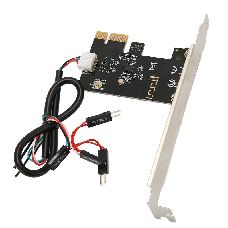 Computer Power Reset Switch PCIE Card Precise Control Thickened Gold