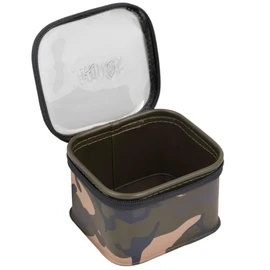 Fox Aquos Camolite Accessory Bag Medium 15 x 13.5 x 7 cm - Fishing Bag for Carp Tackle, Bag for Fishing Accessories, Small Parts Bag for Carp Fishing, Green, Modern