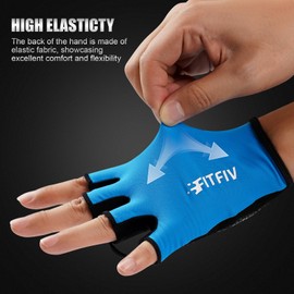 FITFIV Half Finger Cycling Gloves for Men & Women - Breathable Bike Gloves with Anti-Slip Grip, Multi-Sport Design for Gym Training, Outdoor Riding, Motorcycle, Rowing