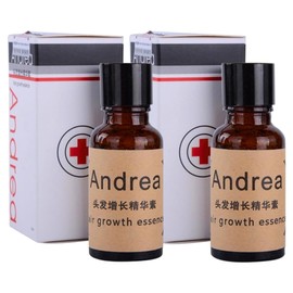 Aceite Capilar Hidratante Tratamiento Anti Caida Potencia el Crecimiento del Cabello Largo Extra Volumen Andrea Solucion Crecimiento Regenera Detiene Caida Cabello (2 Pieza)