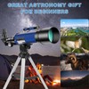 Telescope for Kids Beginners Adults, 50mm Aperture 360mm Astronomical Refractor