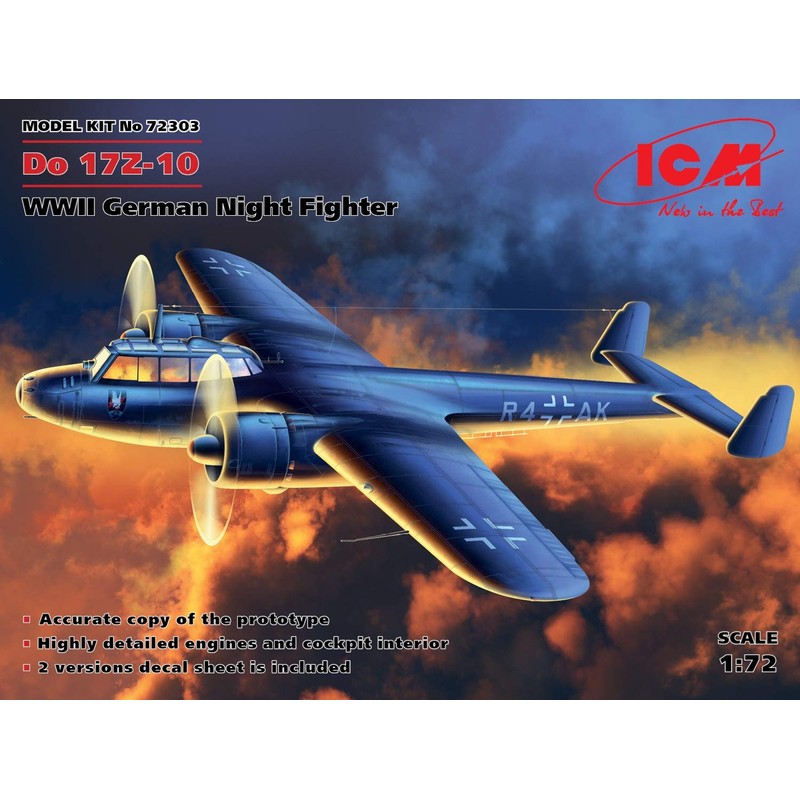 ICM 1/72 072303 Do 17Z – 10 Plastic Model Kit