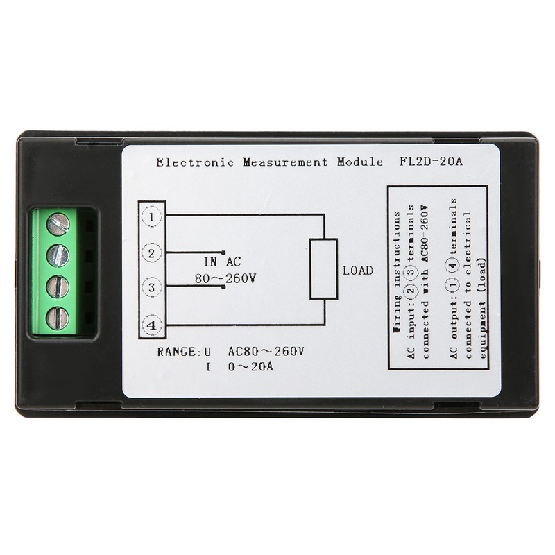 Multi Function Digital Power Meter Voltage Current Electric Quantity Meter