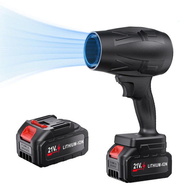 DOZAWA Cordless Leaf Blower 130000 RPM, Lightweight Handheld Turbo Jet