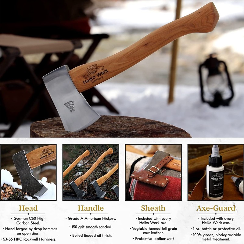1844 Helko Werk Germany Classic Pathfinder Hatchet - Made in