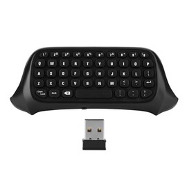 Mini Keyboard for One, 2.4G Receiver Chatpad Message Game Controller Keyboard for One, Black