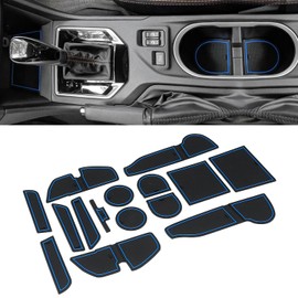 MOCHENT Cup Holder Insert for Subaru Crosstrek 2023 2022 2021 2020 2019 2018 and for Subaru Impreza 2017-2023 Center Console Mat Non-Slip Door Pocket Liners Interior Accessories(Blue)