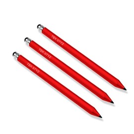 Tek Styz Pro Stylus Capacitive Pen Upgraded Works for Plum Flipper with Custom High Precision Touch Full Size 3 Pack! (RED)