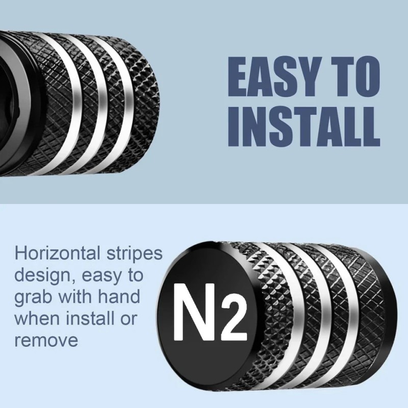 DECURCAR Tire Valve Stem Caps Cover - (5 Pack) Air