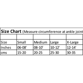 Wonder Care Adjustable Breathable Ankle Brace with Elastic Fabric, Compression Ankle Brace for Sports, Ankle Sprain, Plantar Fasciitis_WC_K103-blk-l