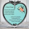BANBERRY DESIGNS Nurse Candle Holder - Nurse's Prayer Pewter Heart