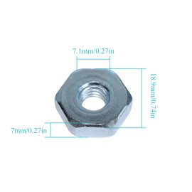 Atunee Mutter für Kettensäge für Stihl MS240 MS260 MS270 MS280 MS290 MS310 MS390 MS340 MS360 MS360C MS440 MS460 MS640 MS650 MS660