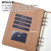 JEWYOCO 6 Hole Ring Schedule Book Cover with Refill Notepad,