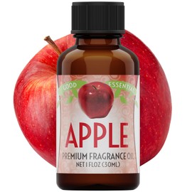 Good Essential Professional Apple Fragrance Oil (30ml/1 fl oz) for Candles, Soaps, Perfume, Lotions, Diffuser & Aromatherapy