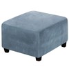 H.VERSAILTEX Square Ottoman Covers Ottoman Slipcover Square Footstool Protector Covers
