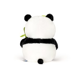 Wanwu World Panda Stuffed Animal 9'' Panda Bear Plush Toys with Bamboo Stuffed Panda Plushies Cute Panda Doll Gifts Black and White